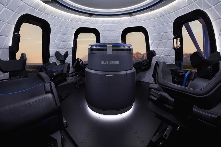 Cabin chở người của tàu tên lửa New Shepard - Ảnh: Blue Origin.