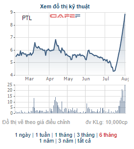PTL vừa có chuỗi tăng trần ấn tượng, công ty liên quan tới chủ tịch đăng ký mua 15 triệu cổ phiếu - Ảnh 1.