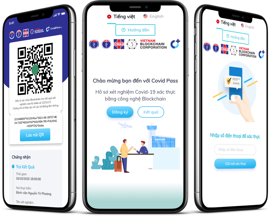 CovidPass.vn được xem như là Hồ sơ xét nghiệm virus SARS-CoV-2 xác thực trên nền tảng Blockchain.