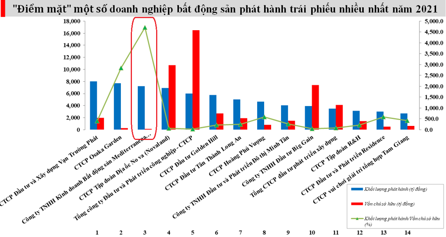 Doanh nghiệp bất động sản phát hành trái phiếu gấp 47 lần vốn chủ sở hữu - Ảnh 2