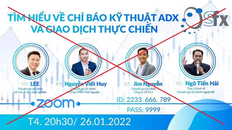 Hình ảnh quảng cáo trên sàn SFX (Hình ảnh: BCA).