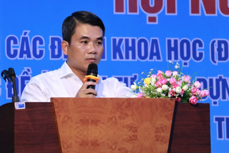 Ông Nguyễn Văn Tuyên, Phó Chủ tịch UBND huyện Hóc Môn:  "Định hướng Hóc Môn lên thành phố trực thuộc TP.HCM là phù hợp với xu thế chung" - Ảnh: ITN.